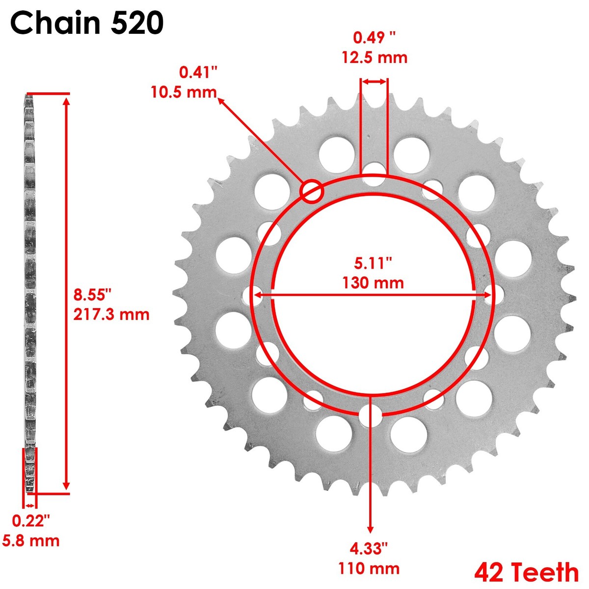 Blue O-Ring Drive Chain & Sprocket Kit for Kawasaki EX250 Ninja