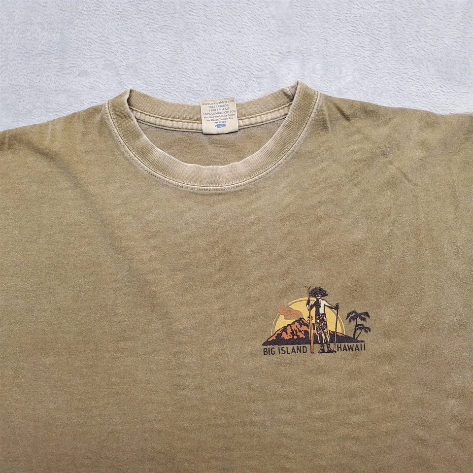 Camisas Locas De Colección Hombres Marrón Big Island Tienda de Esquí Maunakea Hawaii Snow Mountain Foto 2 de 4