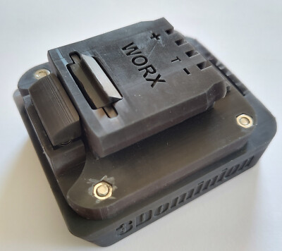 Milwaukee M18 Battery Adapter To Worx Powershare 20V Tool - 3DOMINION