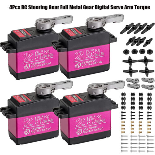 8X Dsservo DS3225 25kg Wasserdicht Metal Gear High Torque Digital Servo für RC - Bild 3 von 9