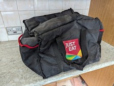 just eat Liefertasche Thermobag Pizzatasche Isolierung schwarz gro&szlig;