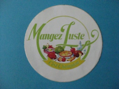 antique sticker: Eat Just It's Champion 