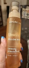 NATURE LOVE UNWIND PILLOW MIST LAVENDER  & SANDALWOOD SIZE 6 OZ GLASS BOTTLE