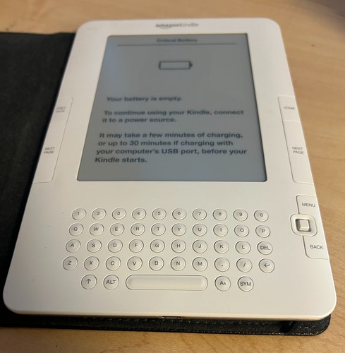 Vintage Amazon Kindle Keyboard 2nd Gen - FREE SHIPPING- For Parts or Repair Only