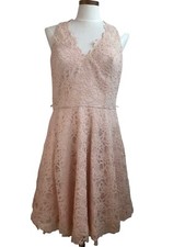MoriLee By Madeline Gardner Pink Blush Lace Aline Formal Dress Wedding Prom 16