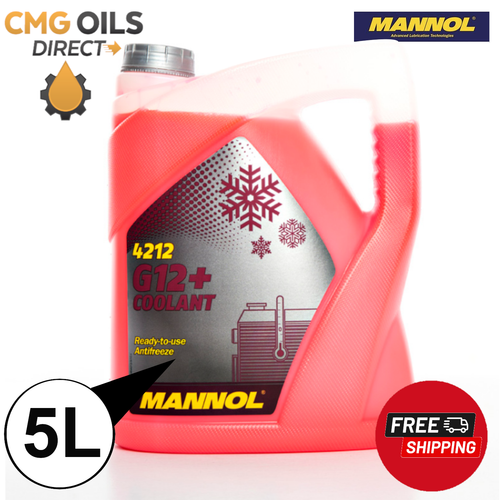 MANNOL G12 + (4212) COOLANT/ANTIFREEZE ** 5L **READY MIXED** eBay