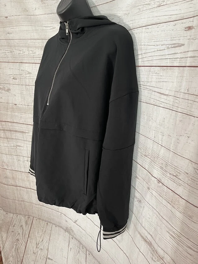 Sudadera con capucha negra de manga larga con media cremallera Avia para mujer talla M (8-10) Foto 2 de 4