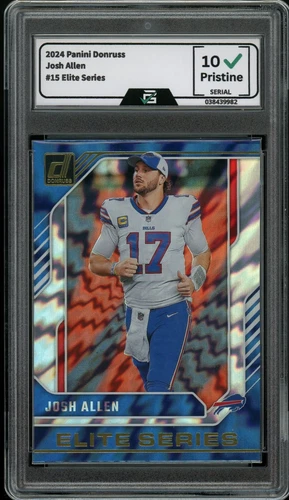 Josh Allen 2024 Panini Donruss Elite Series #15 Graded 10 Gem Mint 💎 Bills
