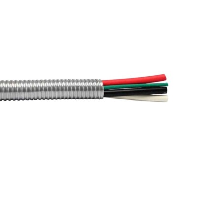 200' 10/3 Type MC Stranded Copper Metal Clad Cable Aluminum Armor 600V