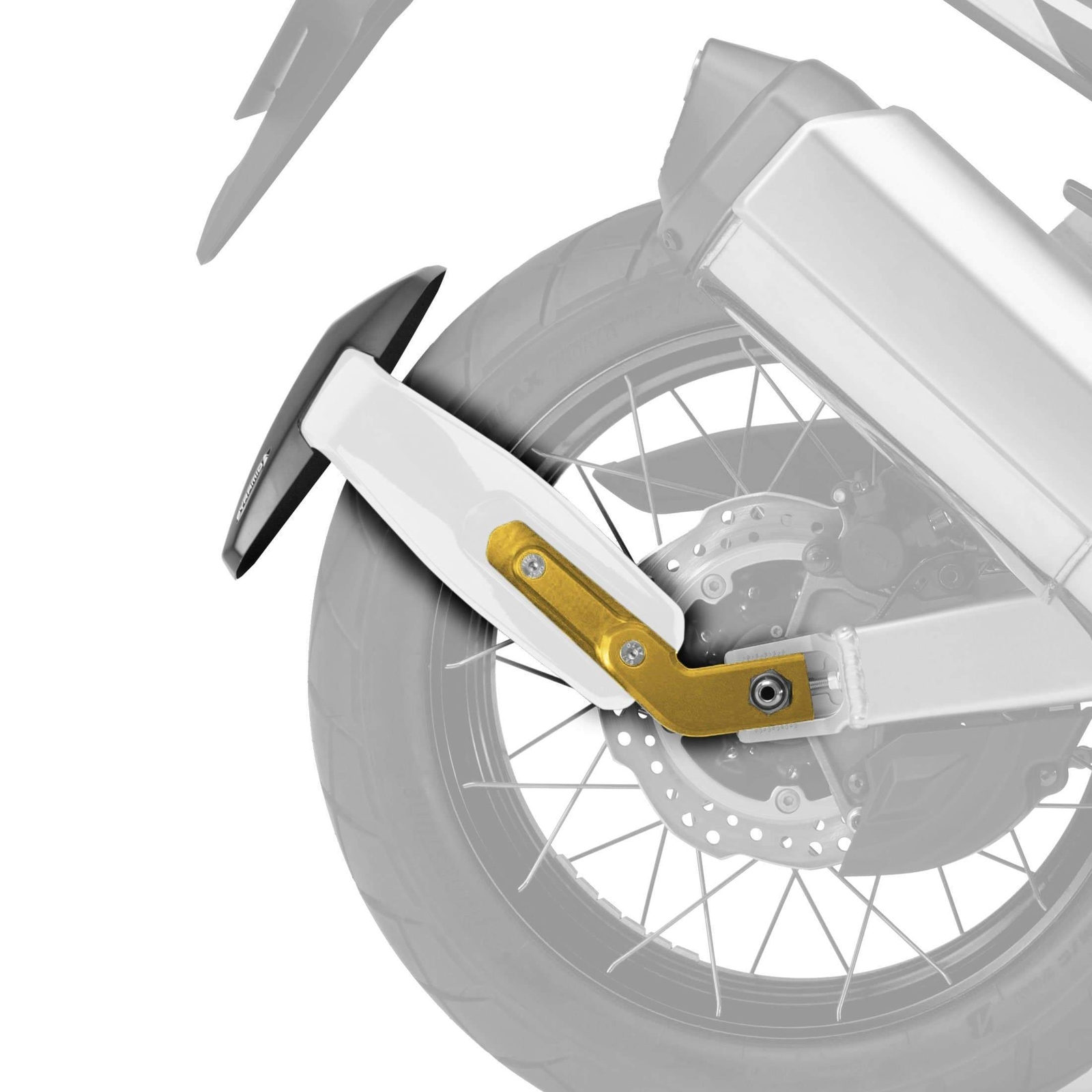 Pyramid Spray Guard White + Gold Honda CRF1000L Africa Twin Adv Sports 2018>2019