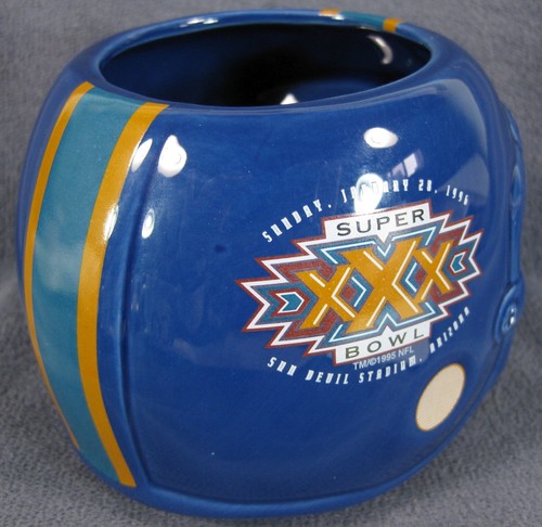 Super Bowl XXX Helmet Coffee Mug Figural Souvenir Ceramic 20oz Maxwell House - Picture 3 of 7