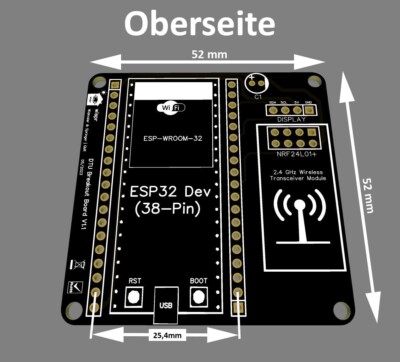 OpenDTU Platine ESP32 Ahoy DIY Balkonkraftwerk Hoymiles Wechselrichter Open DTU