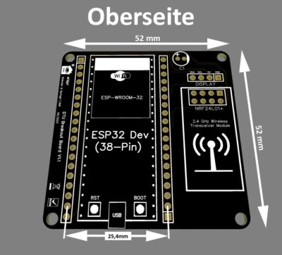 WISPR OpenDTU Platine ESP32 Ahoy DIY Balkonkraftwerk Hoymiles Wechselrichter Open DTU