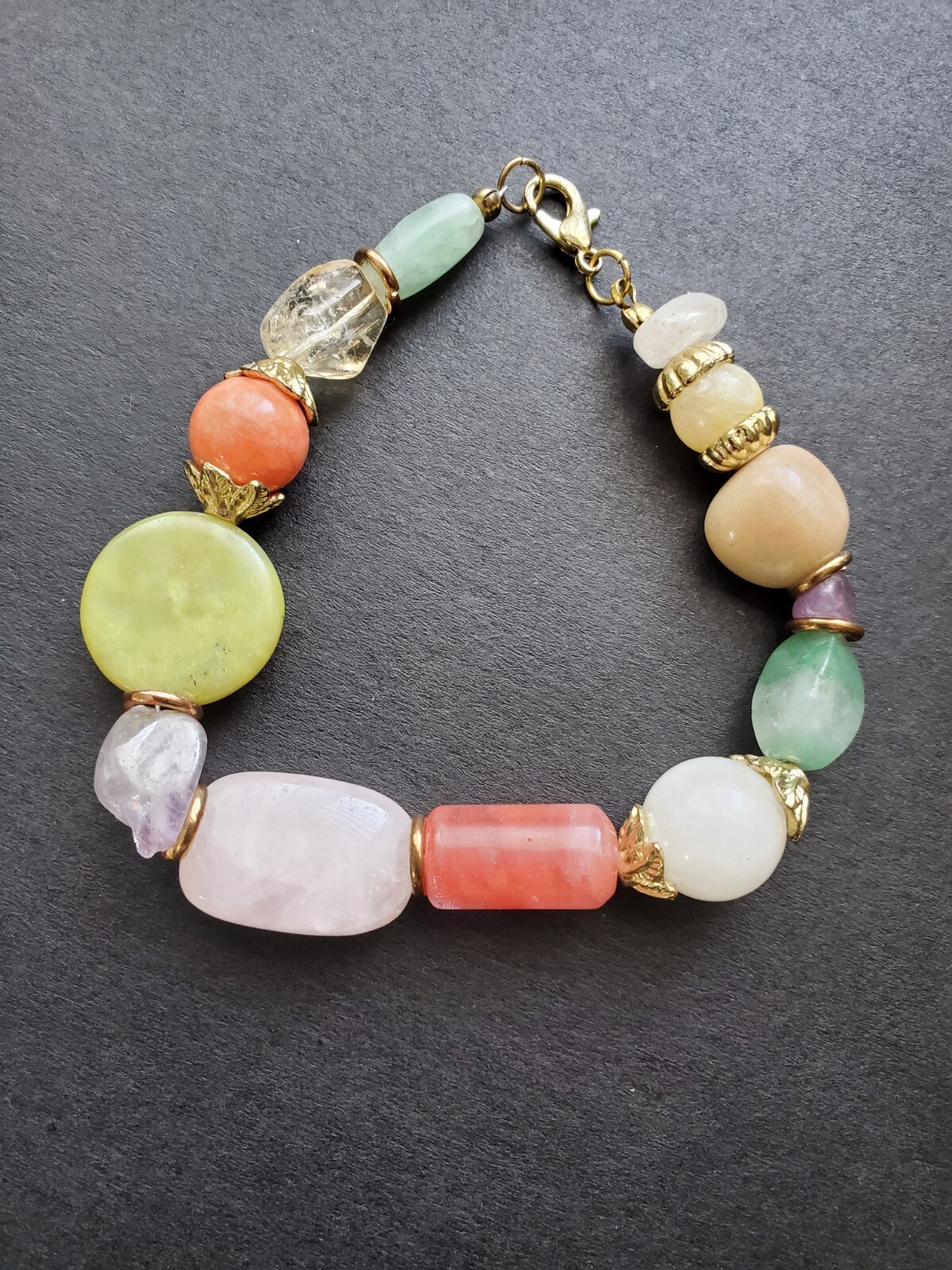 Real Multi Colored Stone Bracelet - image 1