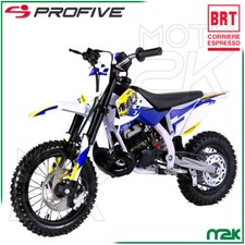 MINI MOTO BAMBINO CROSS MTX 50 2T PROFIVE RUOTE 10/12 5-8 ANNI PITBIKE GARANZIA