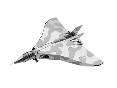 Metallmodell Avro Vulkan Bomber Flugzeug 3D Metallmodell Laser Cut DIY Kit Hobby Geschenk