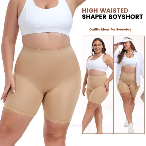 Pantalones cortos moldeadores talla grande para mujer pantalones cortos anti rozaduras pantalones cortos para niños bragas sin costuras - Imagen 19 de 35