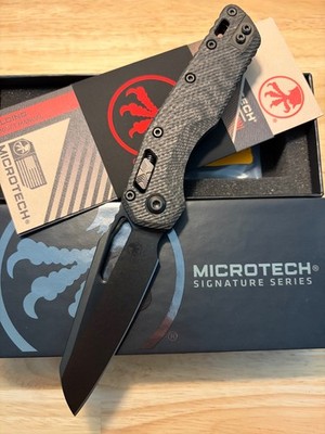 Micro-tech Knives Signature Series MSI RAM-LOK Standard DLC Fluted Carbon Fiber