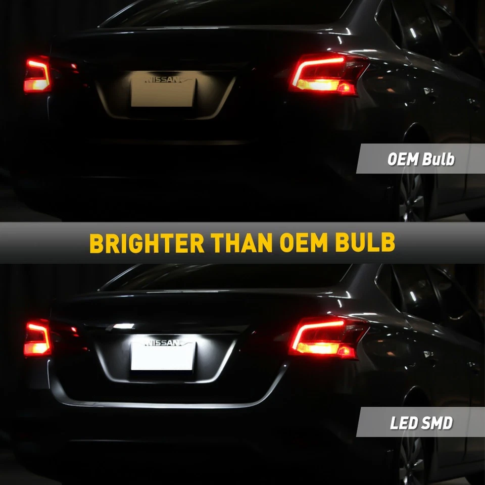 Kit de luces LED con número de matrícula trasera para Altima Nissan blanco Sentra Máxima EV Foto 3 de 4