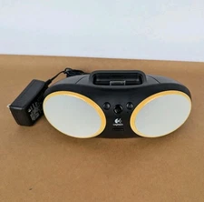 Logitech S125i Speaker 30 Pin iPod Dock Aux Portable Speakers Power Tested