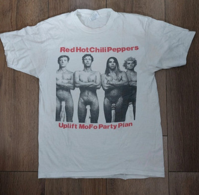 Original vintage Red Hot Chili Peppers shirt 1987/1988 Uplift Mofo Party Plan