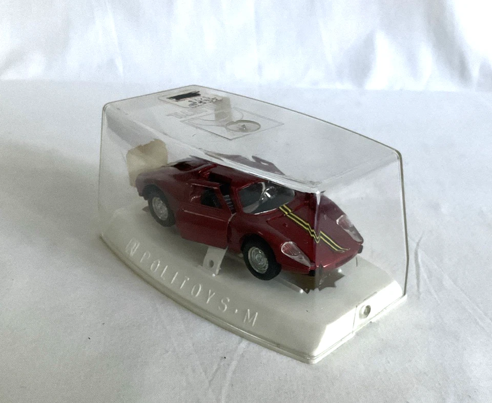 Politoys M #535: Porsche 904 Red 1/43 VINTAGE 1970s Hard Case *Unopened* MNM! - Image 4 of 4