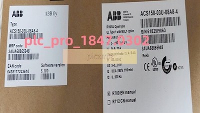 ACS150-03U-08A8-4 1PCS Brand New ABB ACS150-03U-08A8-4  Deliver quickly