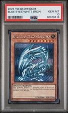 Blue-Eyes White Dragon Yugioh 2024 KC01 Secret Rare PSA 10