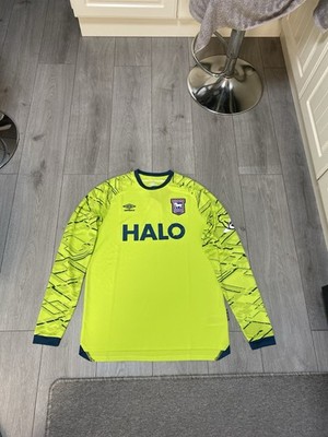Ipswich Town Limette Torwart Fußballtrikot 2025/26 neu mit Etikett Größe Medium Herren L/S