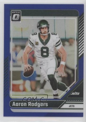 2024 Panini Donruss Optic Blue Prizm 88/199 Aaron Rodgers #152 hg6