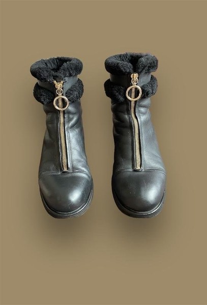 Damen Jimmy Choo Stiefel schwarz Leder 37 #9NFO