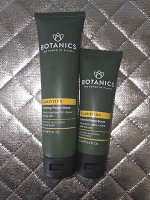 Botanics Clarifying Purifying Foam Wash & Clarifying Pore Refining Scrub 