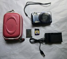 BLUE Olympus VR-320 Compact Digital Camera 14MP 12.5x Zoom 4gb SD Card, Battery