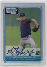 2006 Bowman Draft Chrome Picks Refractor 421/500 Steven Wright #DP77 Auto 0u2r