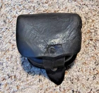 Black Leather Civil War Era Federal Percussion Cap Box Pouch