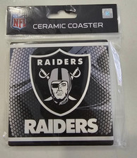 Las Vegas Raiders Ceramic Coasters Set Of 4