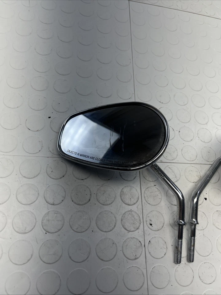 Harley Heritage Softail Classic 2005 FLSTCI espejo retrovisor izquierdo e izquierdo OEM Foto 2 de 4