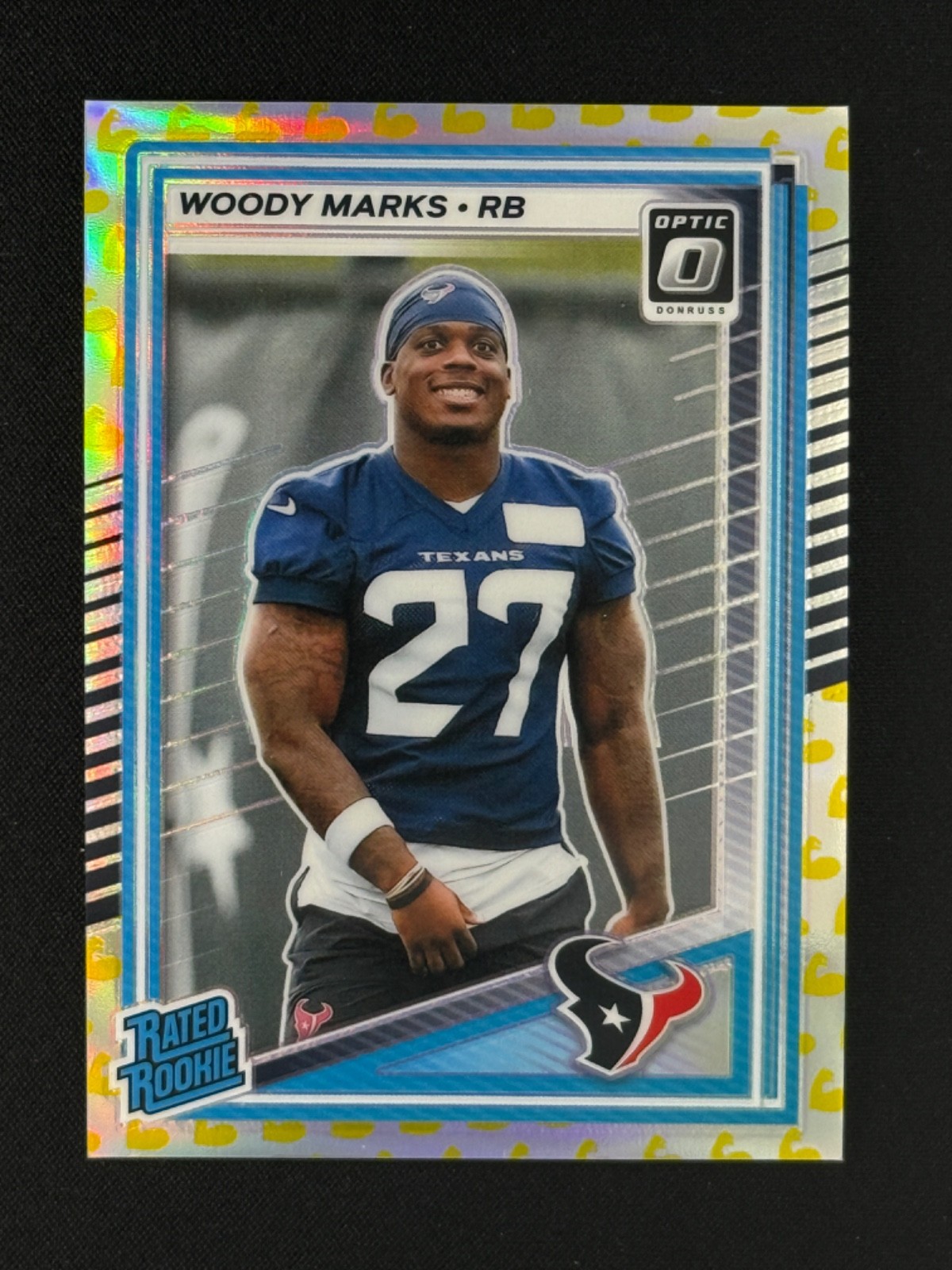 2025 Donruss Optic - Woody Marks RC #288 Flex Emoji Rated Rookie # /199 - Texans