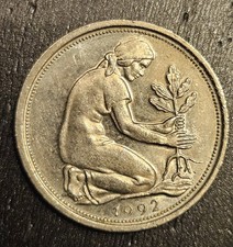 Federal Rep. Germany 50 Pf 1992 G Coin