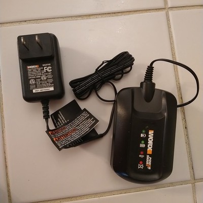 Worx Battery and Charger WA3575 WA3742 20V Max Power Share Lithium Ion