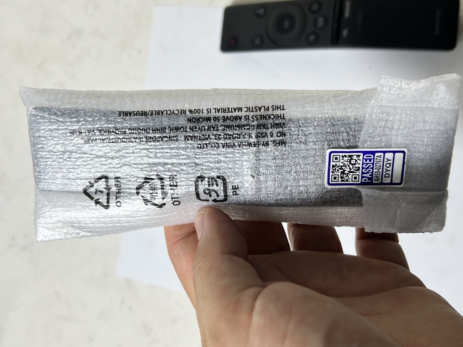 Soundbar Remote for Samsung Sound Bar Home Theater Audio Surround  (AH59-02767A)