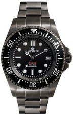 LORENZ ABYSS 030036CC Orologio Uomo Automatico Sub 300 m Acciaio Nero Sfumato