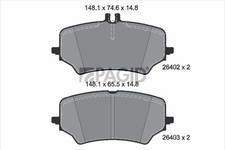 PAGID Bremsbelagsatz Scheibenbremse T3186N für MERCEDES EQE V295 SUV X294 EQS