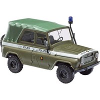 Busch 52121 H0 Uaz 469, Volkspolizei, Geschlossen H0 + Neu