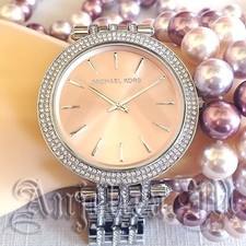 New Michael Kors Darci Quartz Pink Women's Watch MK3218 all original photo  