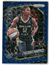 2025 Panini Prizm WNBA #130 Tyasha Harris Blue Velocity Prizms