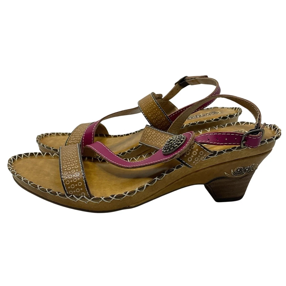 EUC Spring Step L'Artiste Dreamer Heels Sandals Slingback Adjustable 41/10.5 - Image 4 of 4