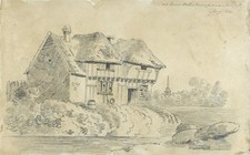 Old House Willesborough Ashford Kent 1809 - Pencil Drawing - 19th Century