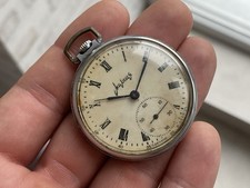 Vintage Pocket Watch Molnija 18 jewels Mechanical Soviet USSR