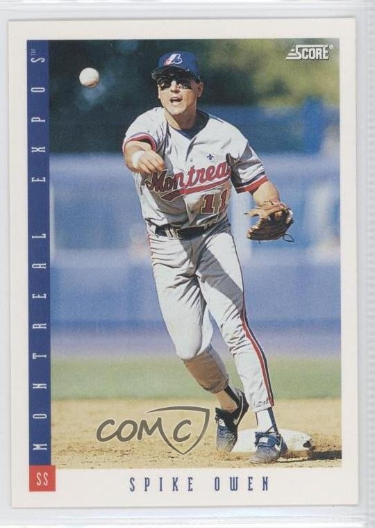 1993 Score Spike Owen #554 0c4